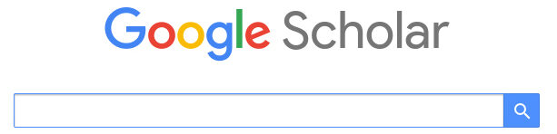 The Google Scholar home page.